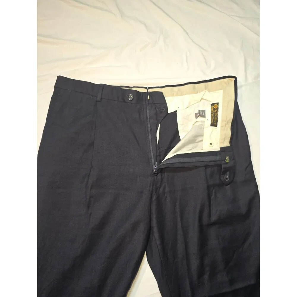 Daniel Cremieux Signature Collection Sz 38R Black Mens Pants Italian Fabric - 58